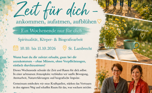 ZEIT für dich – ankommen, aufatmen, aufblühen